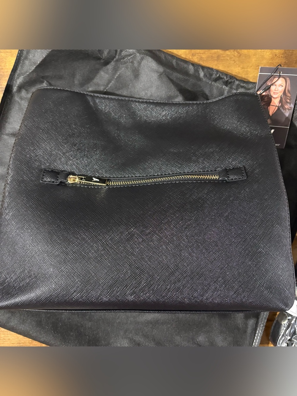 Vanessa Williams Posh Hobo Shoulder Bag in Black NWT - Picture 5 of 7